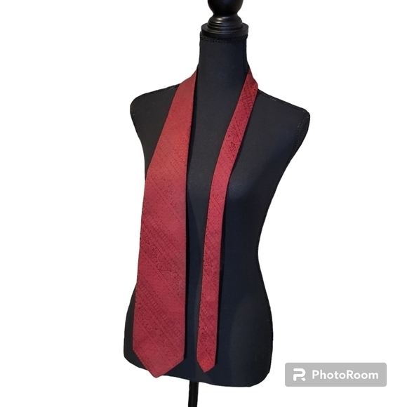 Jc Penney towncraft plus red men's tie - Picture 1 of 3